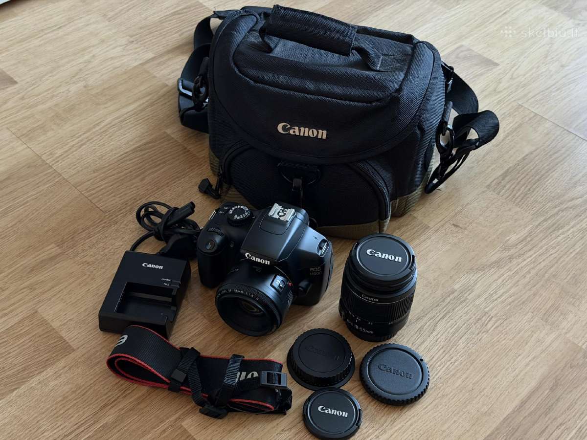 Canon EOS 1100d / 50mm + 18-55mm / 7k kadrų