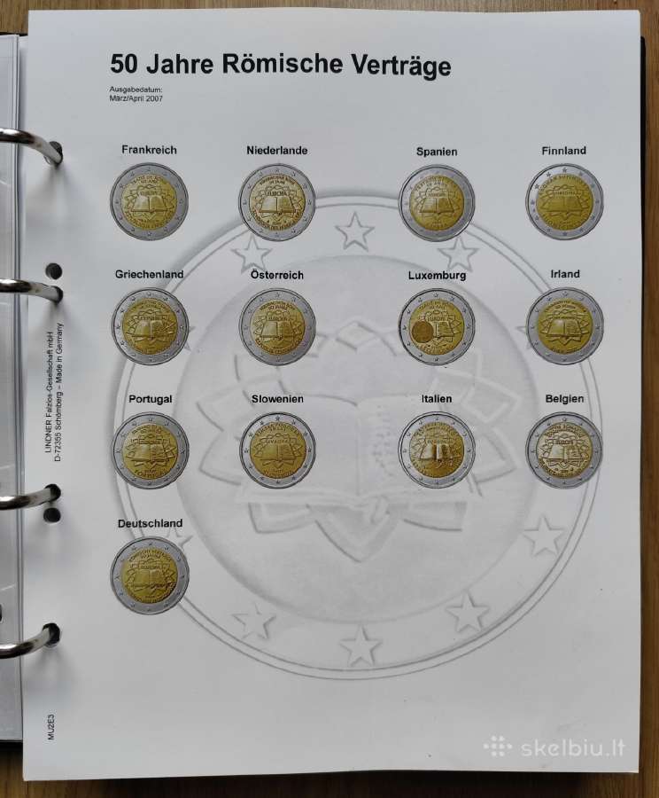 Albumai monetoms ir euro monetų rinkiniai - nuotraukos Nr. 6