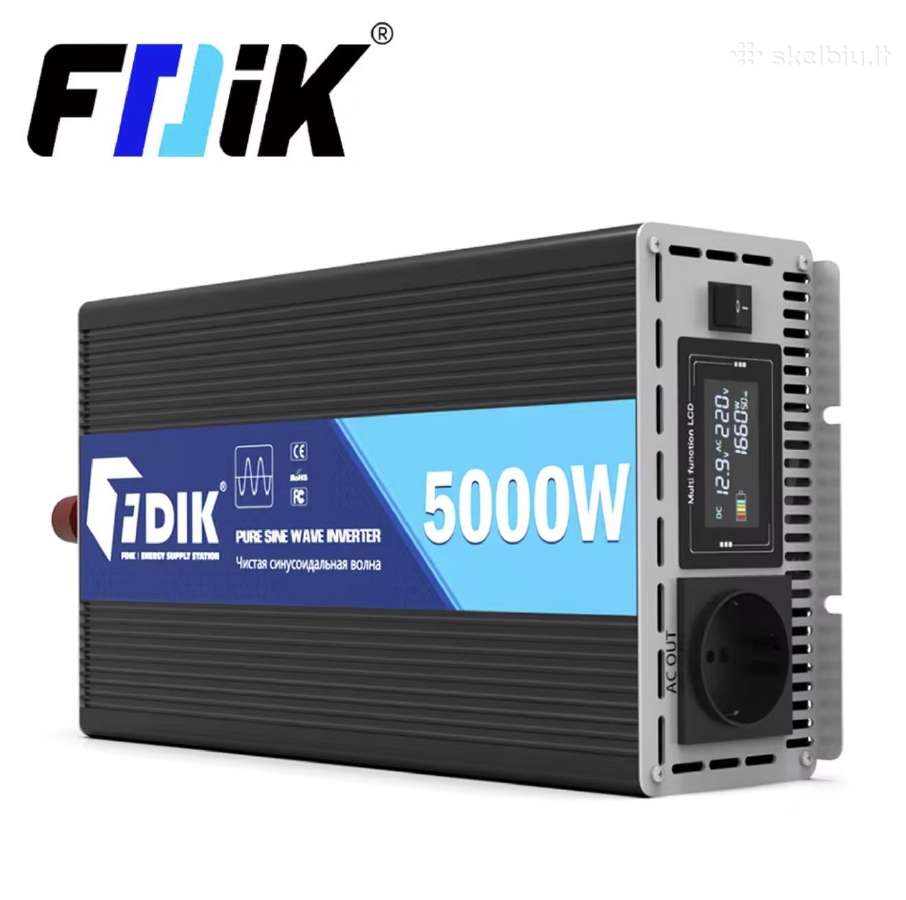 Fdik 5000w(2500w) inverteris/инвертор 12/24v