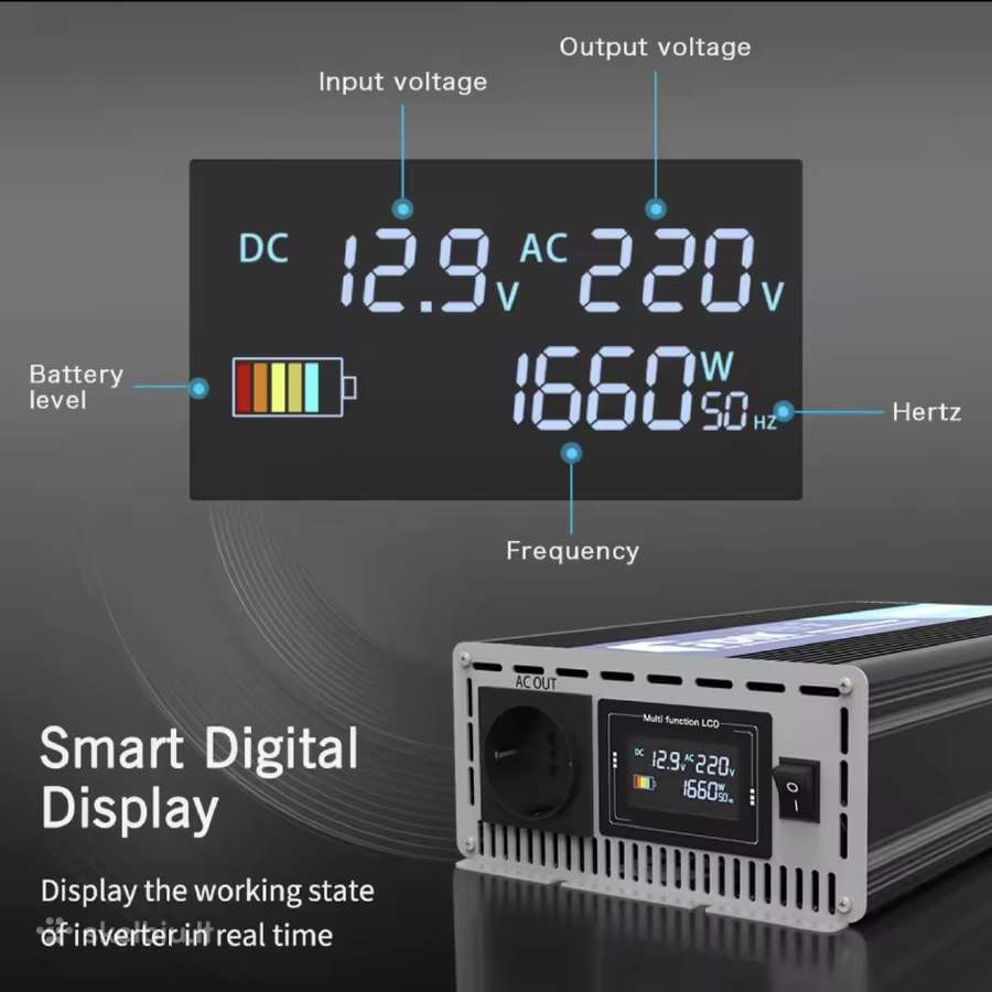 Fdik 5000w(2500w) inverteris/инвертор 12/24v - nuotraukos Nr. 3