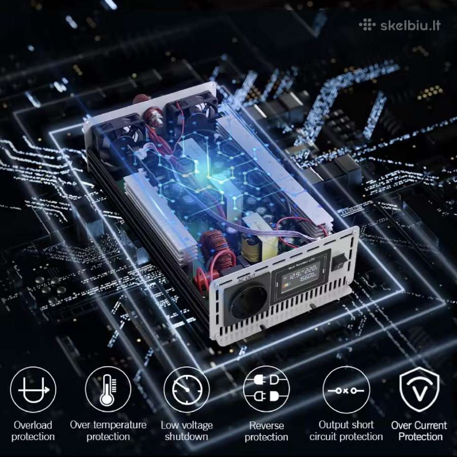 Fdik 5000w(2500w) inverteris/инвертор 12/24v - nuotraukos Nr. 5