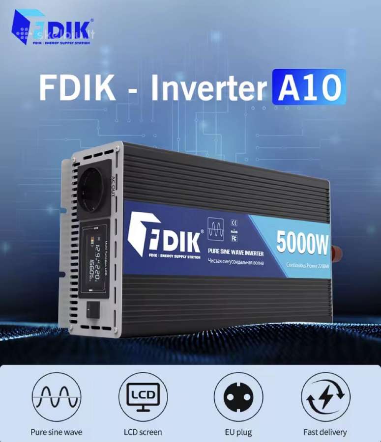Fdik 5000w(2500w) inverteris/инвертор 12/24v - nuotraukos Nr. 2