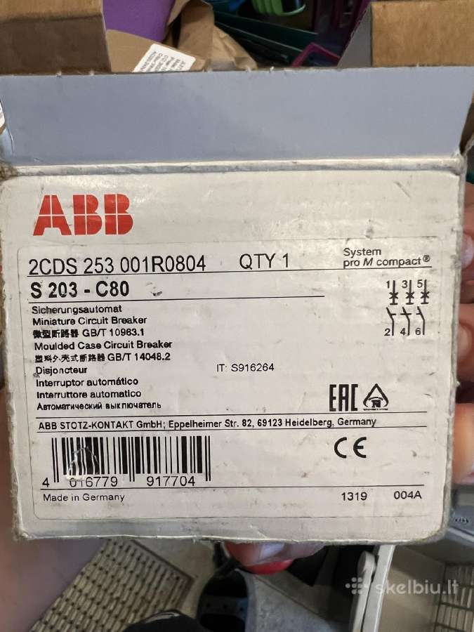 Automatas 3p 80a S203-c80 - Abb - nuotraukos Nr. 2