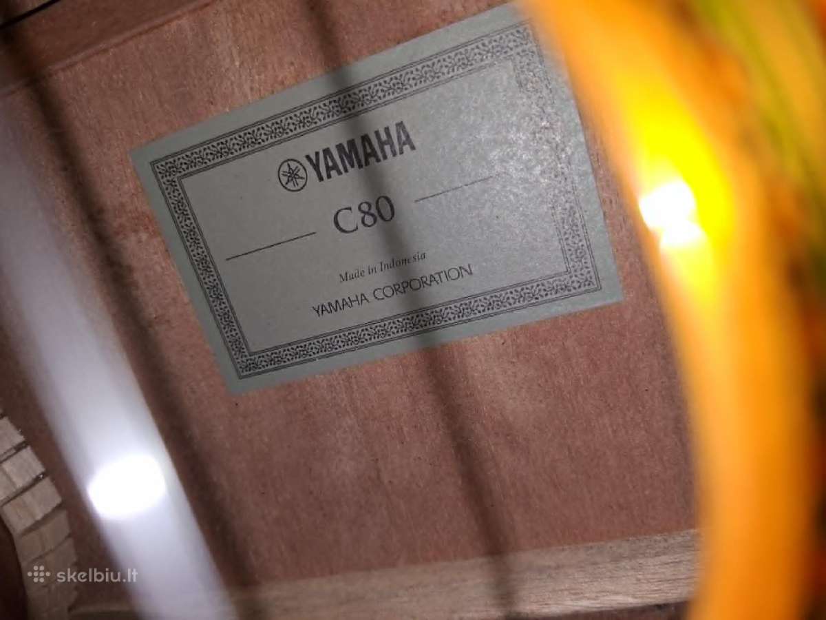 Klasikinė gitara Yamaha C80 - nuotraukos Nr. 6