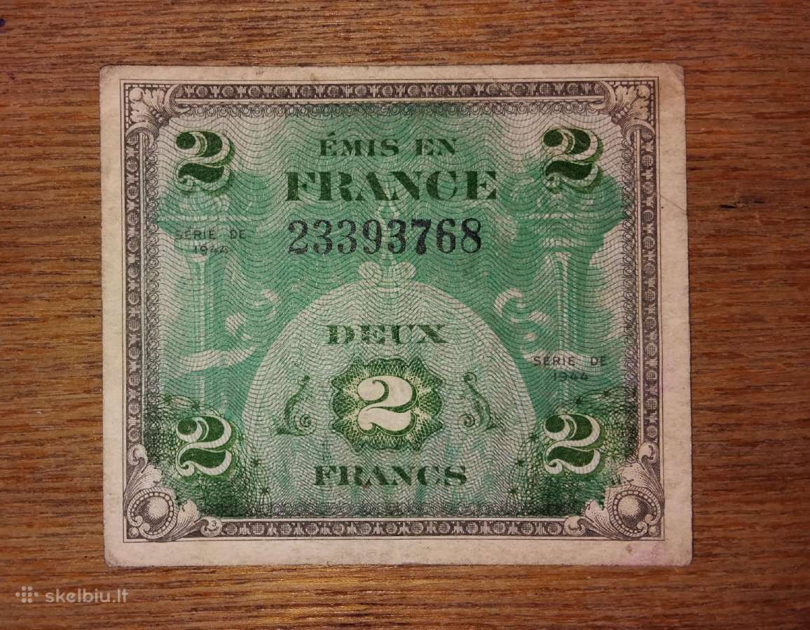 Prancūzijos 2 franku banknotas