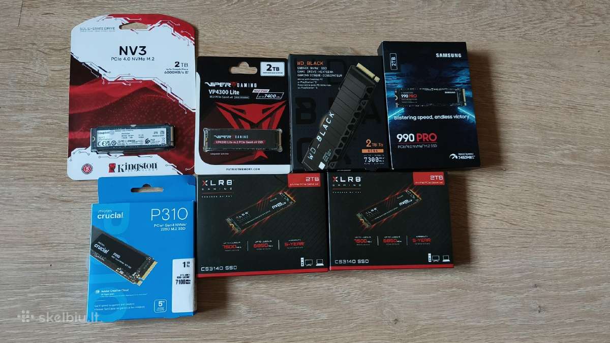 Nauji SSD/HDD diskai
