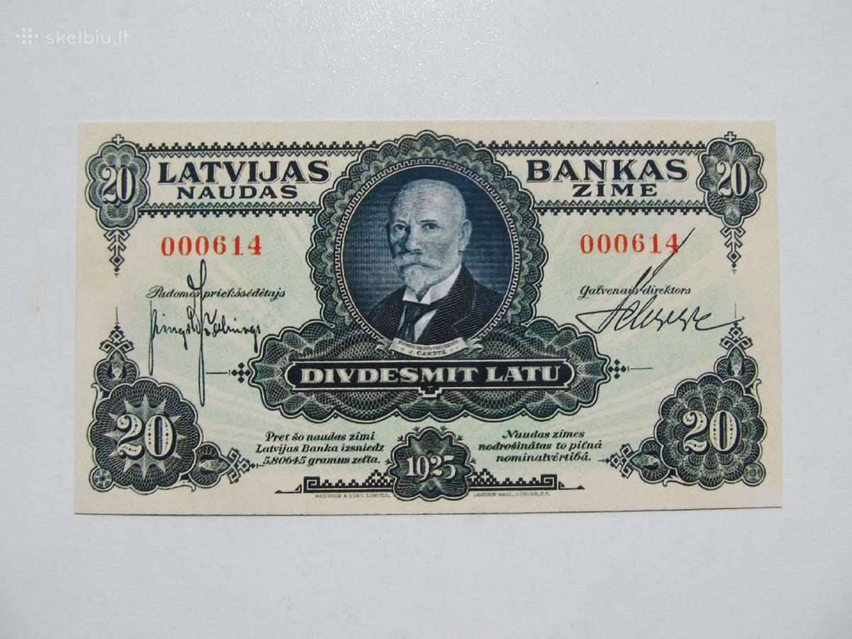 20 latu , Latvija , 1925