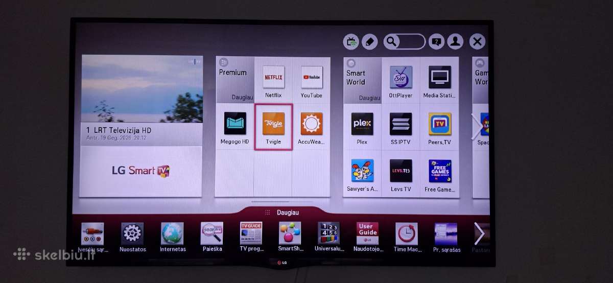 LG 55la660s 3D Smart TV LED televizorius