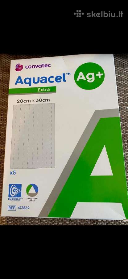 Tvarstis Aquacel Ag+ Extra 20x30 gydomasis