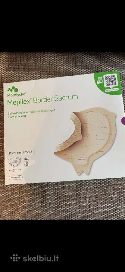 Mepilex Border Sacrum 22x25 cm tvarsčiai