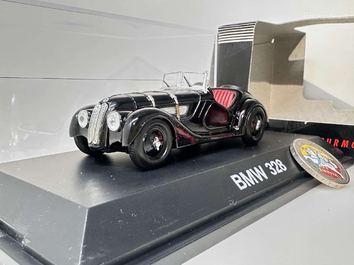 Bmw 328 Roadster juoda 1:43 Schuco