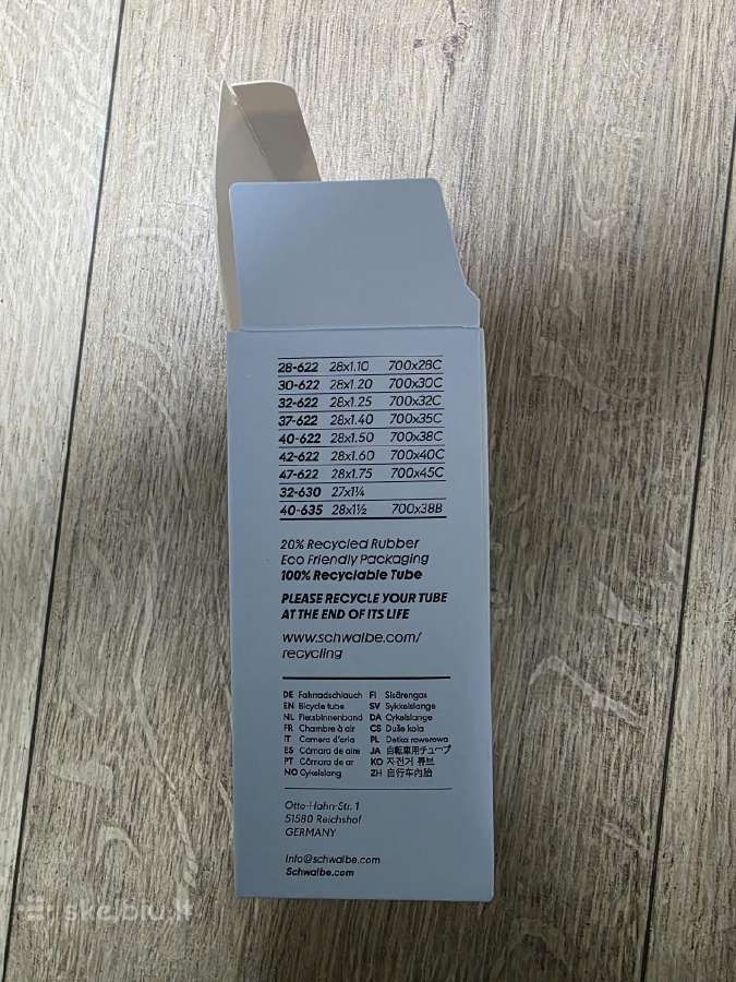 Nauja dviračio kamera Schwalbe Presta 40mm - nuotraukos Nr. 3