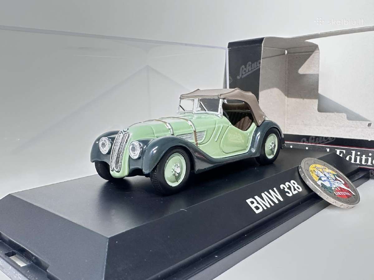 Bmw 328 Roadster žalia 1:43 Schuco