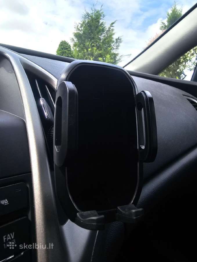 Automobilinis telefono laikiklis su ikrovimu