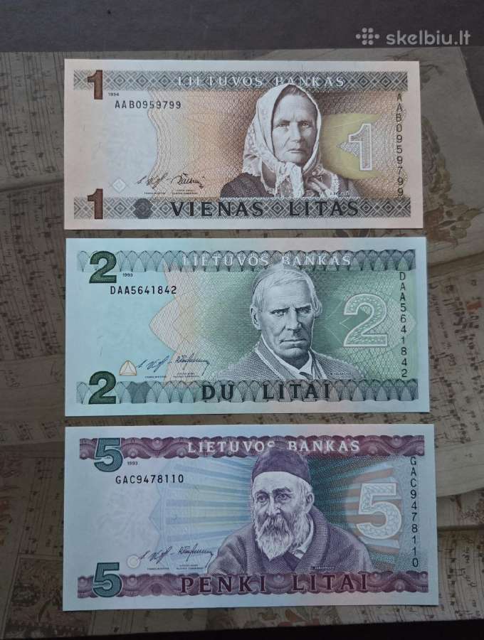 125 litai 1993 1994 Lietuva - unc!