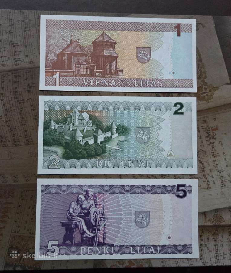 125 litai 1993 1994 Lietuva - unc! - nuotraukos Nr. 2