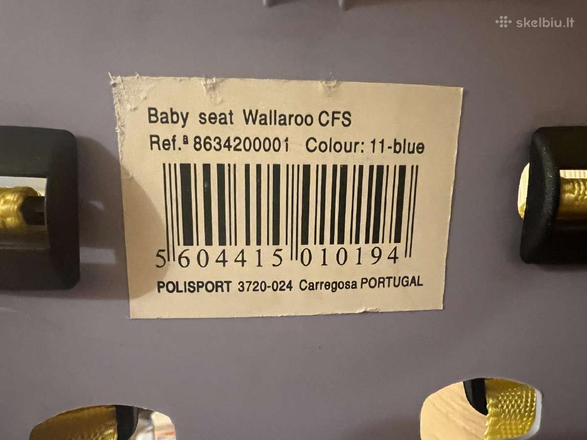 Vaikiška dviračio kėdutė Wallaroo Cfs - nuotraukos Nr. 2