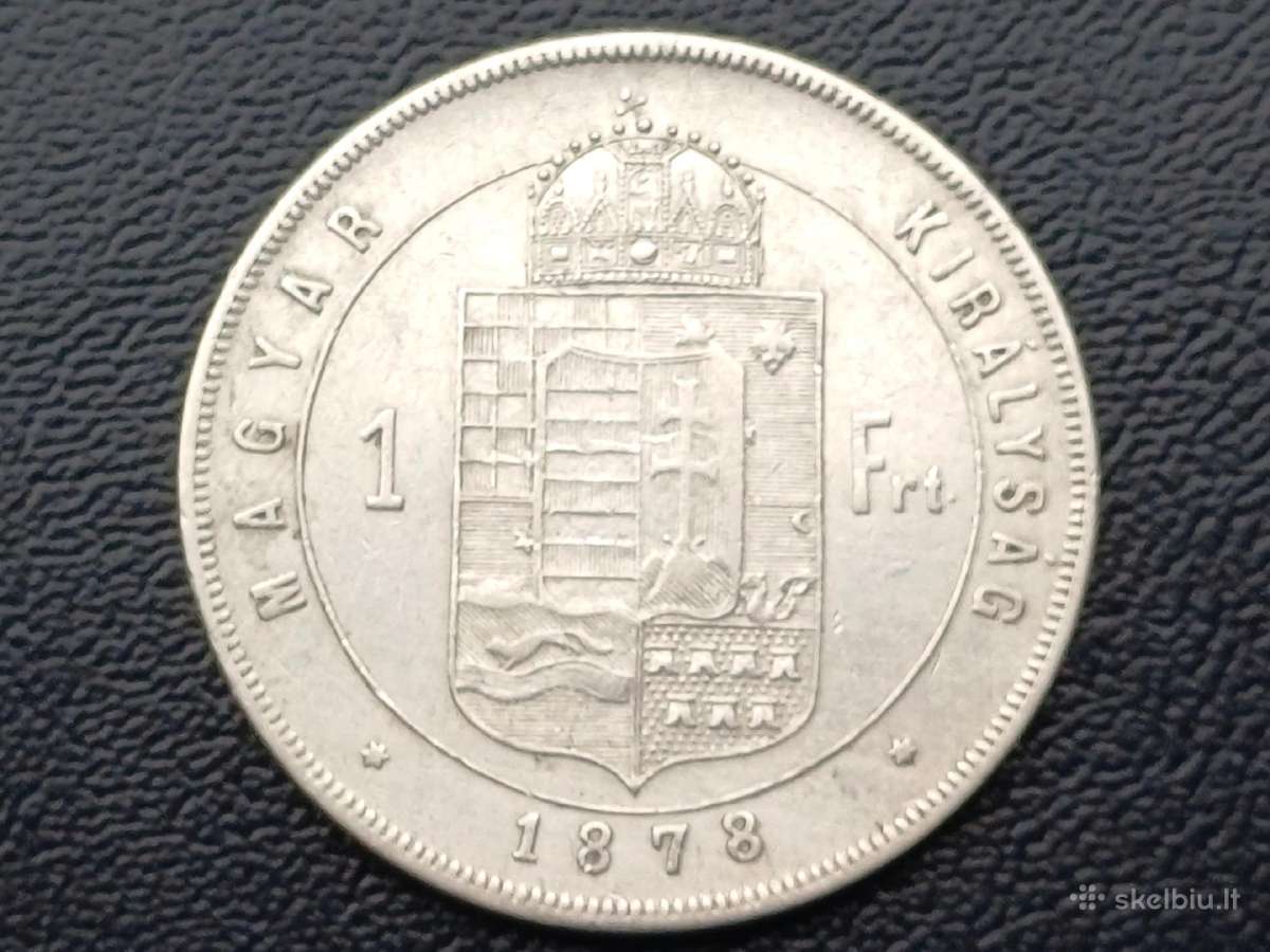 1 forintas 1878m. Vengrija sidabras