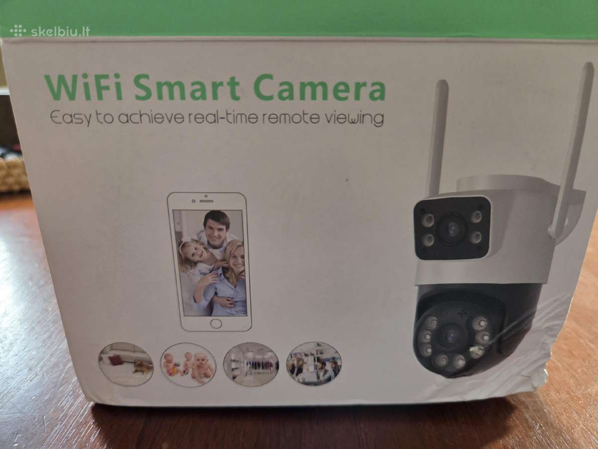 Parduodu dvigubą WiFi apsaugos kamerą 4k kokybės