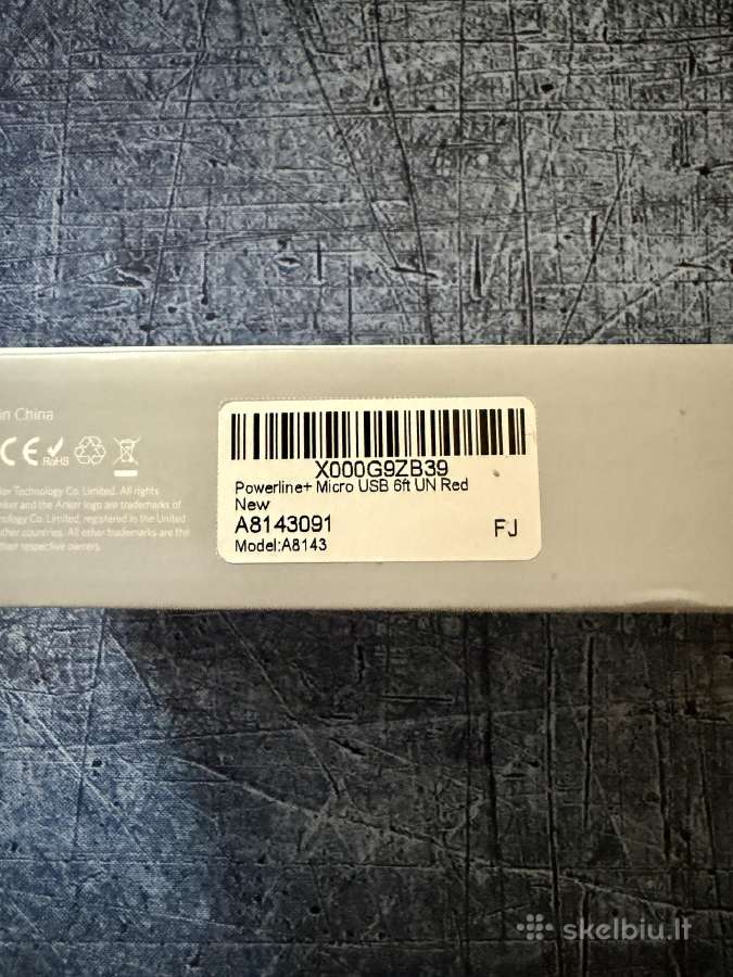 Kabelis Anker Powerline+micro Usb (6ft) - nuotraukos Nr. 4