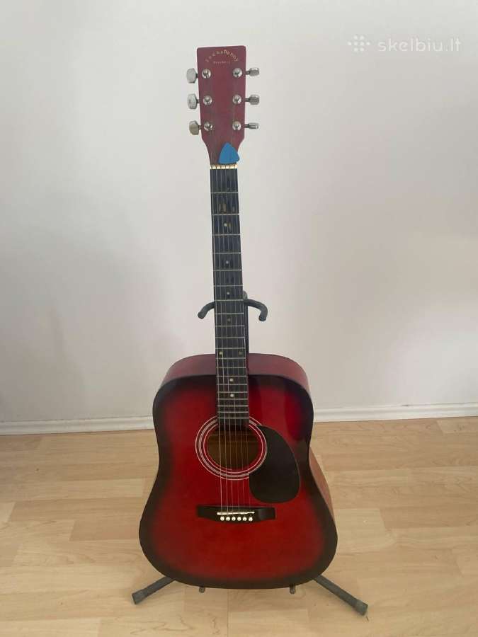 Parduodama gitara su dėklu