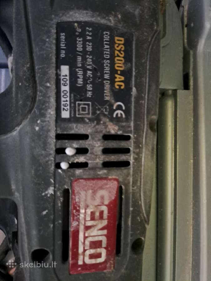 Senco Ds200-ac automatinis sraigtų suktuvas - nuotraukos Nr. 4