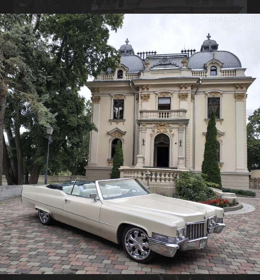 Cadillac Deville cabrio 1970m nuoma su vairuotoju - nuotraukos Nr. 3