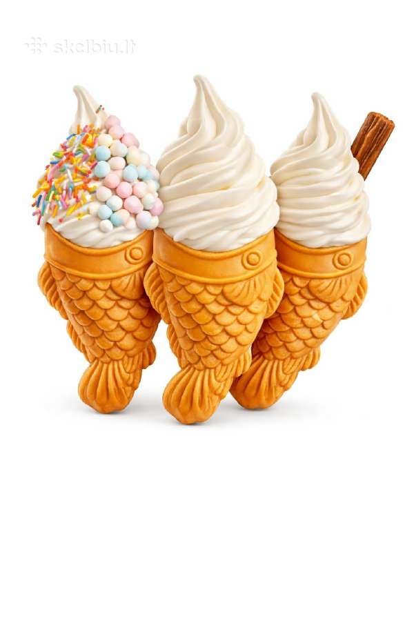 Parduodu žuvytės formos vaflių keptuve Taiyaki.