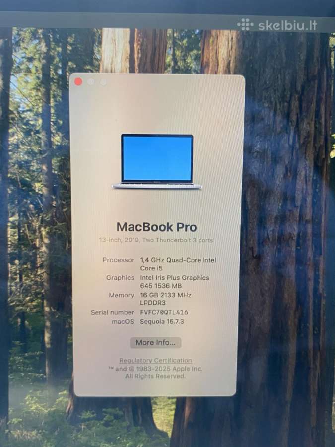 Apple MacBook Pro 2019 - nuotraukos Nr. 5
