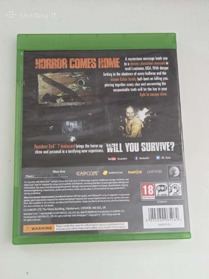 Xbox One - Resident Evil 7 žaidimas - nuotraukos Nr. 2