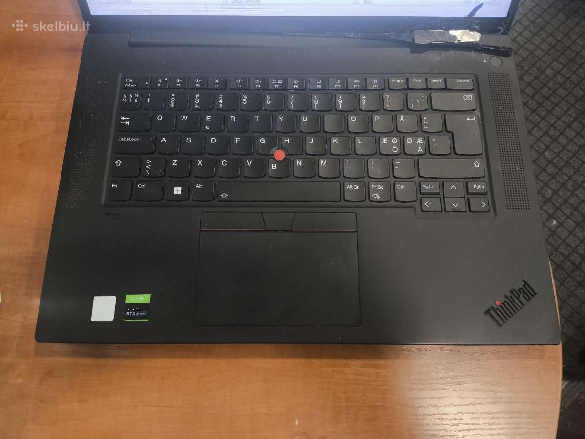 X1 Extreme Gen 4 i7-11800h 8gb 256gb Rtx 3050ti - nuotraukos Nr. 2