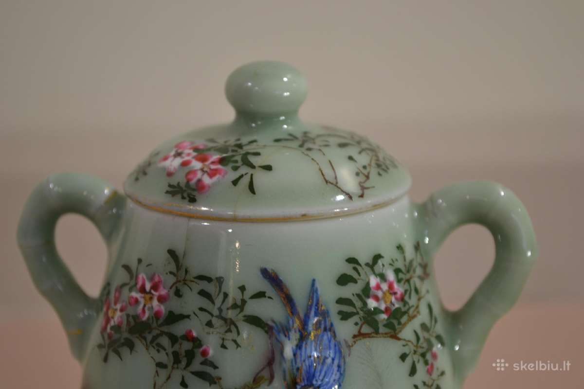 Japoniška dėžutė, stiklainis - celadono keramika. - nuotraukos Nr. 6
