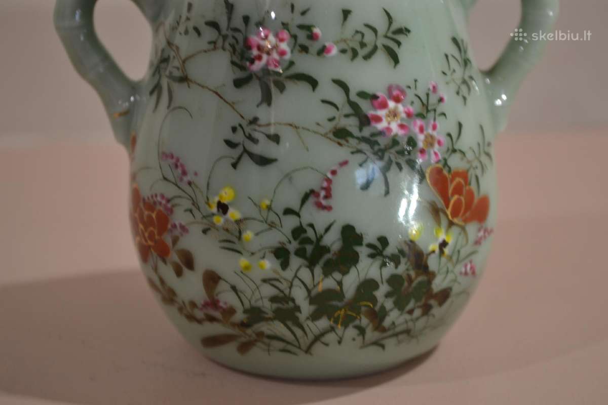 Japoniška dėžutė, stiklainis - celadono keramika. - nuotraukos Nr. 13