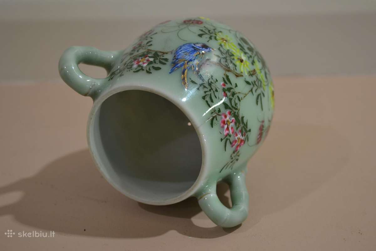 Japoniška dėžutė, stiklainis - celadono keramika. - nuotraukos Nr. 17