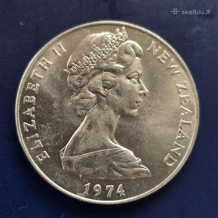 Naujoji Zelandija 1974 1 Dollar Cu-ni - nuotraukos Nr. 2