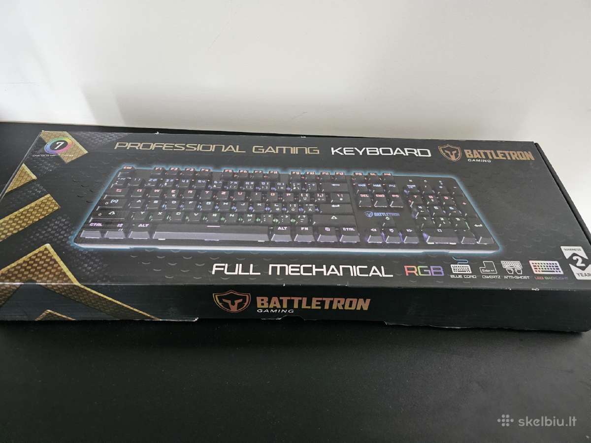 Nauja Battletron pro gaming mechaninė klaviatūra