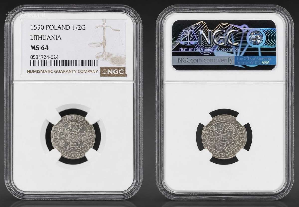 1550 m. Lietuvos pusgrašis, Ngc Ms64