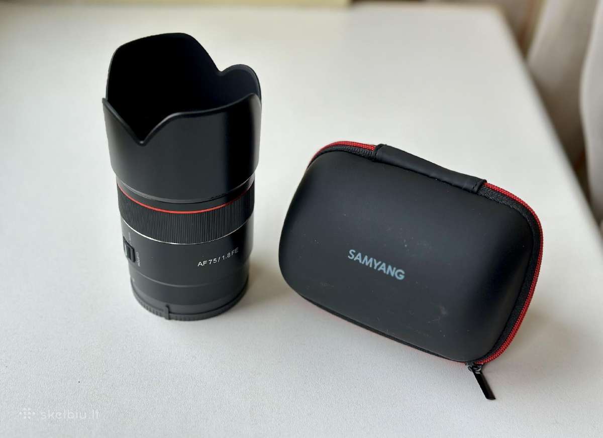 Samyang 75mm f1.8 Sony E sistemai