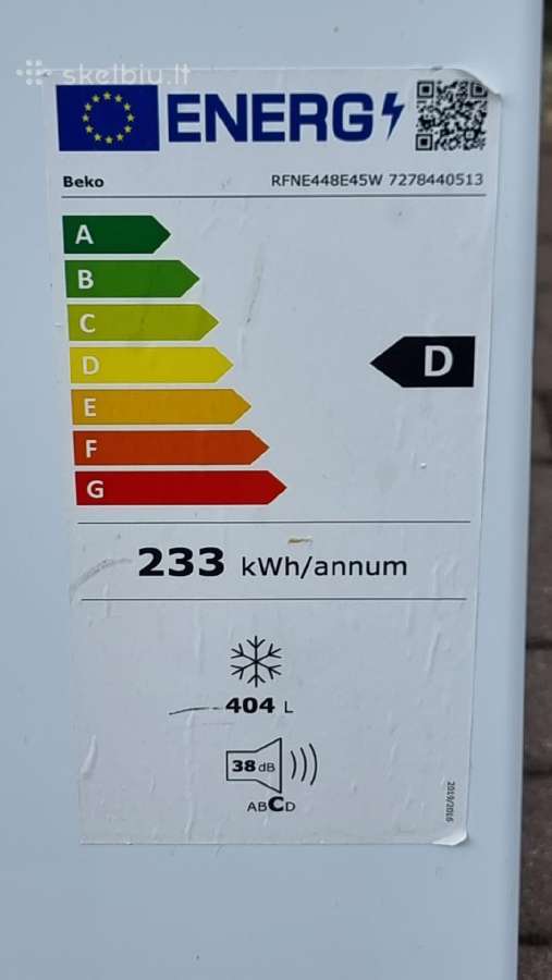 70cm, pločio Beko Rfne448e45w + Garantija - nuotraukos Nr. 17