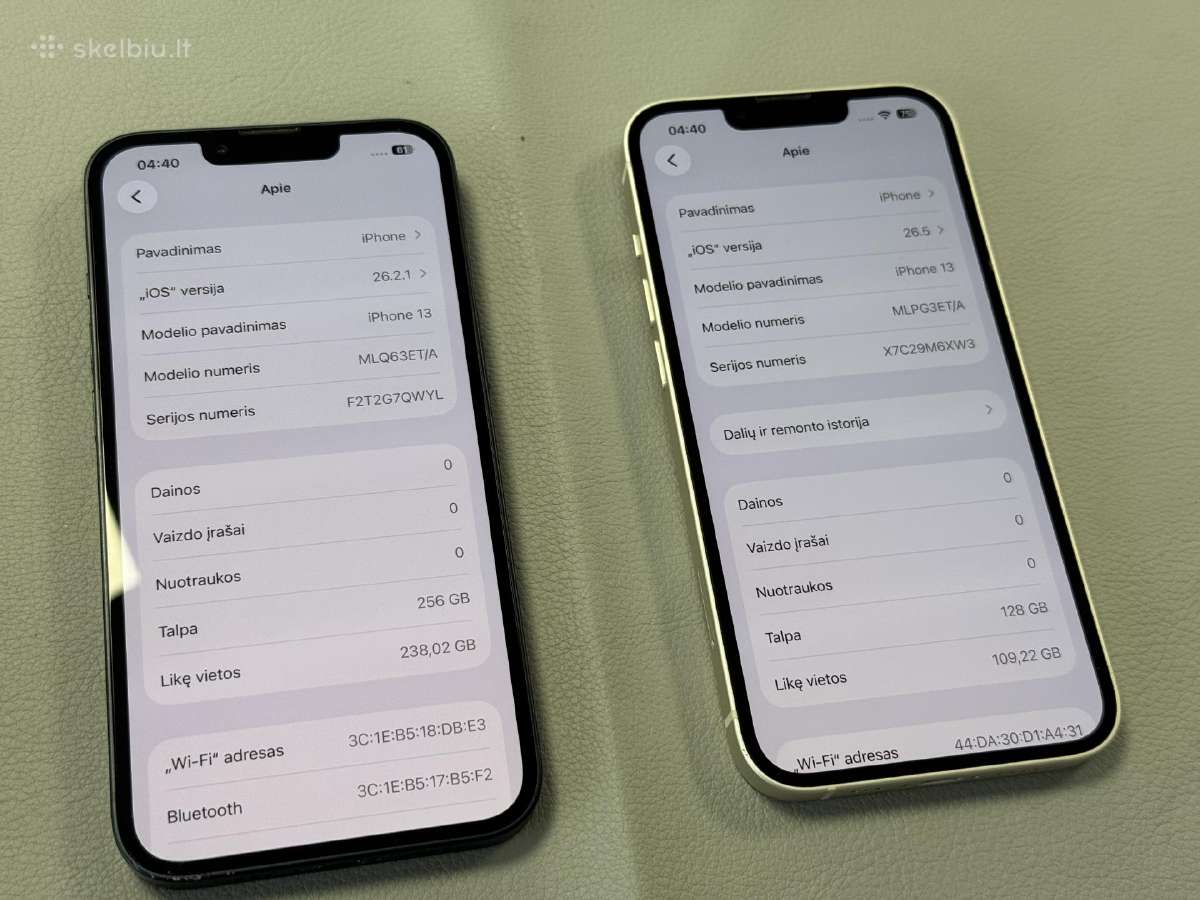 iPhone 13 su 128gb ir su 256gb be subraižymų - nuotraukos Nr. 11