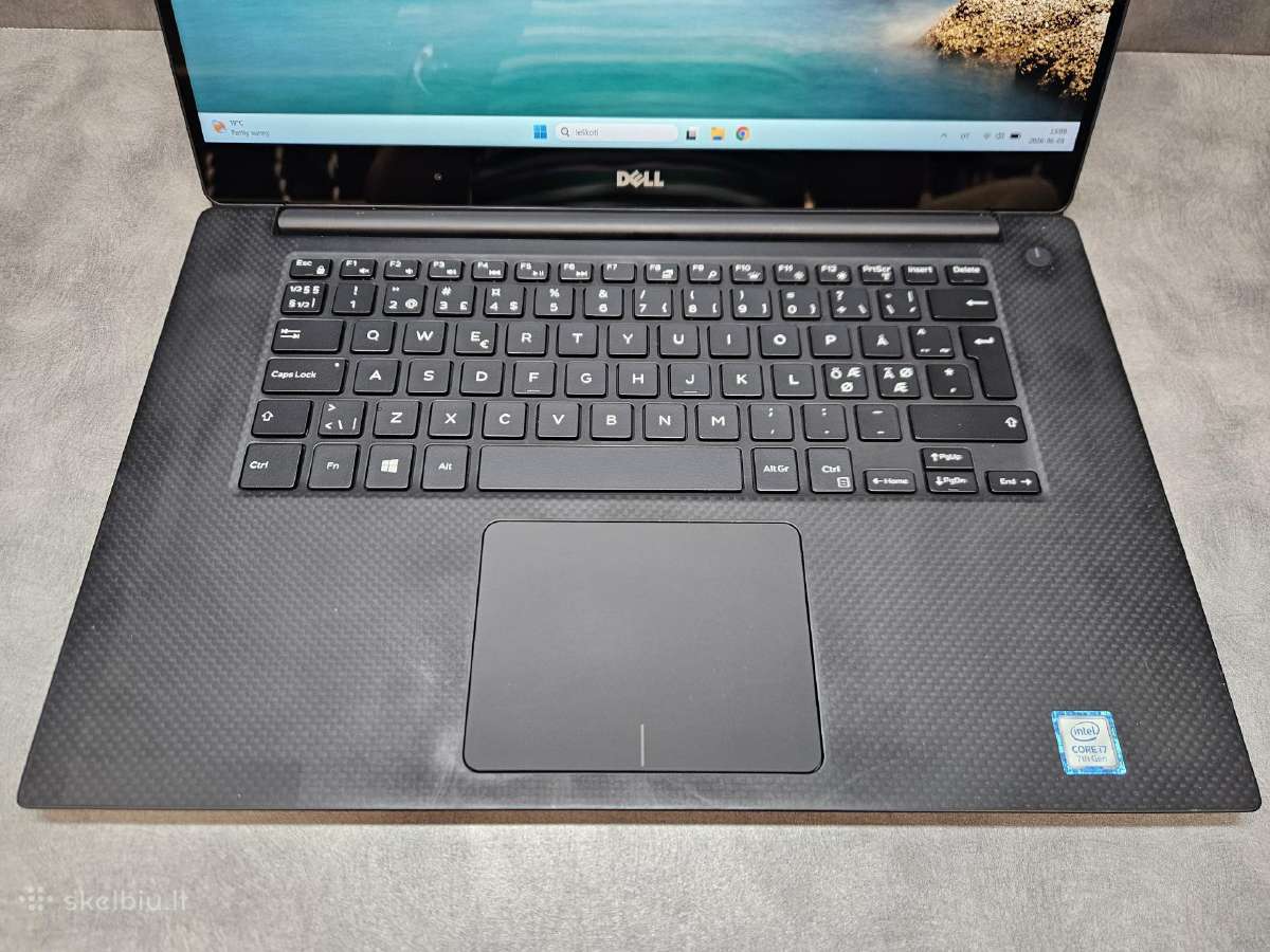 Dell Xps/15.6" 4k Touch/i7-7/16r/256ssd/gtx1050 - nuotraukos Nr. 2