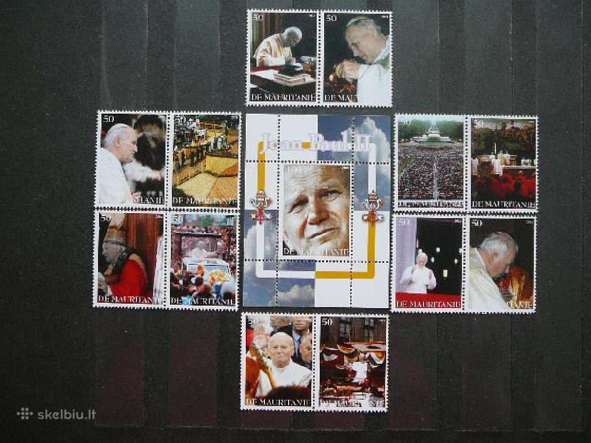 Popiezius J. Paulius II Mauritanija 2004 Mnh mrt2s