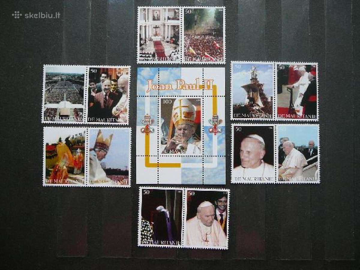 Popiezius J. Paulius II Mauritanija 2004 Mnh mrt3s