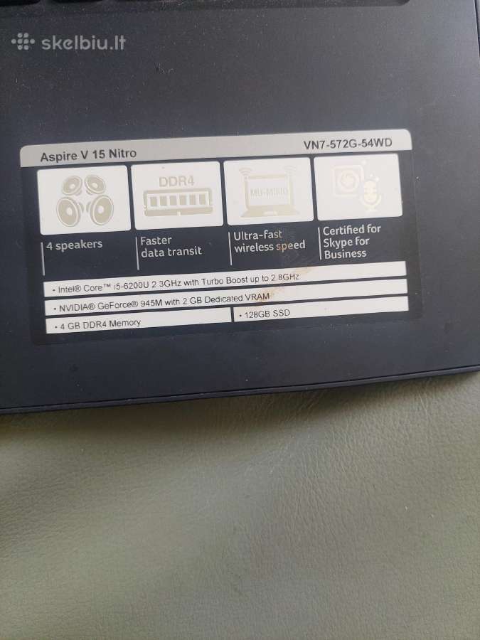 Acer Aspire V Nitro - nuotraukos Nr. 3