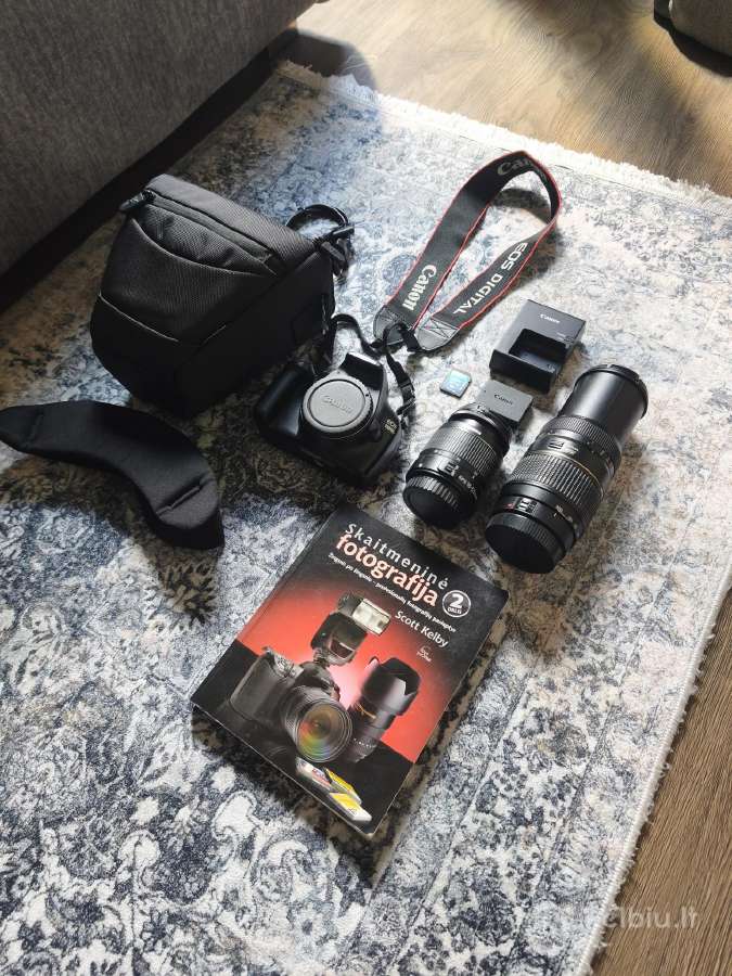 Canon EOS 1100d plius du Objektyvai Kaip Naujas.
