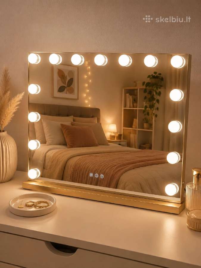 Kosmetinis veidrodis su LED