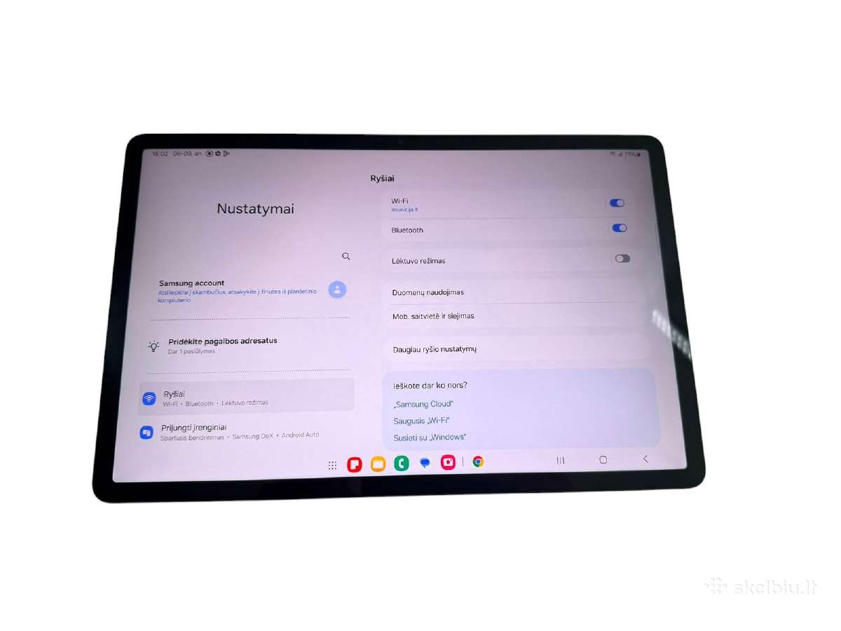 Samsung Galaxy Tab S7 Fe 5G +Sim + 3 mėn. garantij - nuotraukos Nr. 4