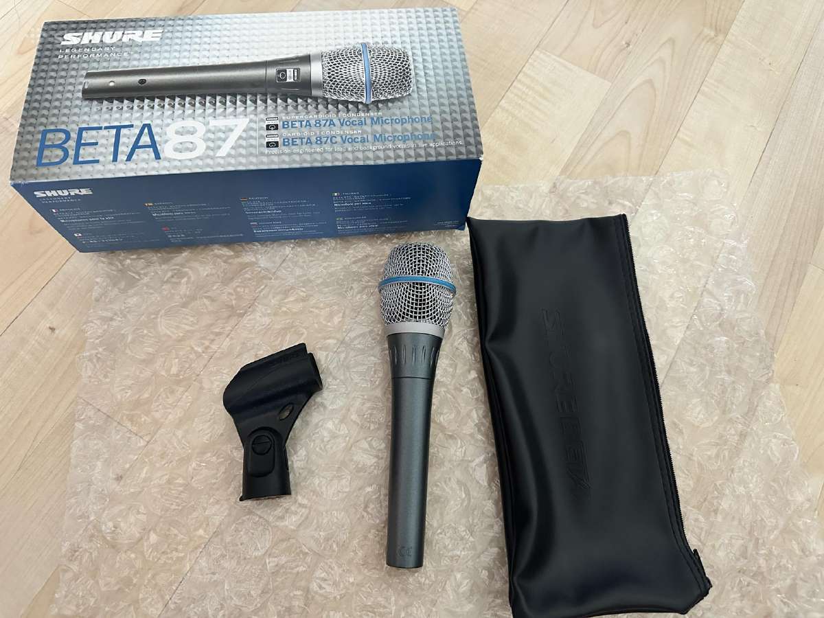 Shure beta 87 kondensatorinis mikrofonas