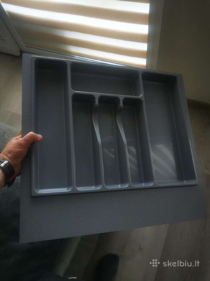Dėklas stalčiui virtuviniam 540x490 mm pilkas