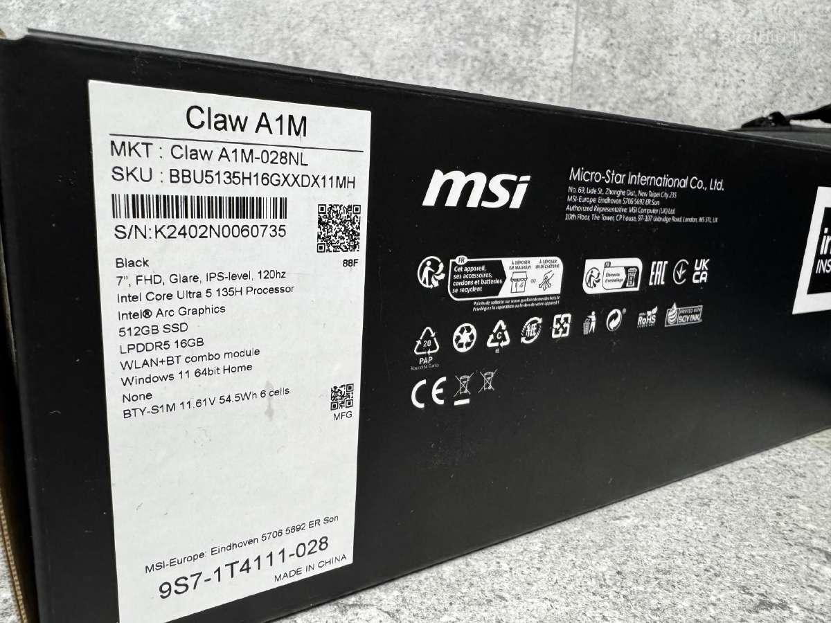 Msi Claw Ultra 5 120hz Fhd Ips Ram16gb Ssd512gb - nuotraukos Nr. 4